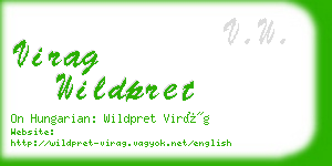 virag wildpret business card